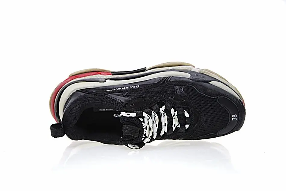 Balenciaga Triple S Black White Red - Imagen 3