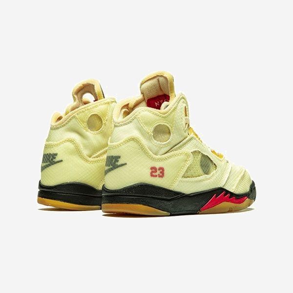 Air Jordan 5 OFF-WHITE Sail - Imagen 4