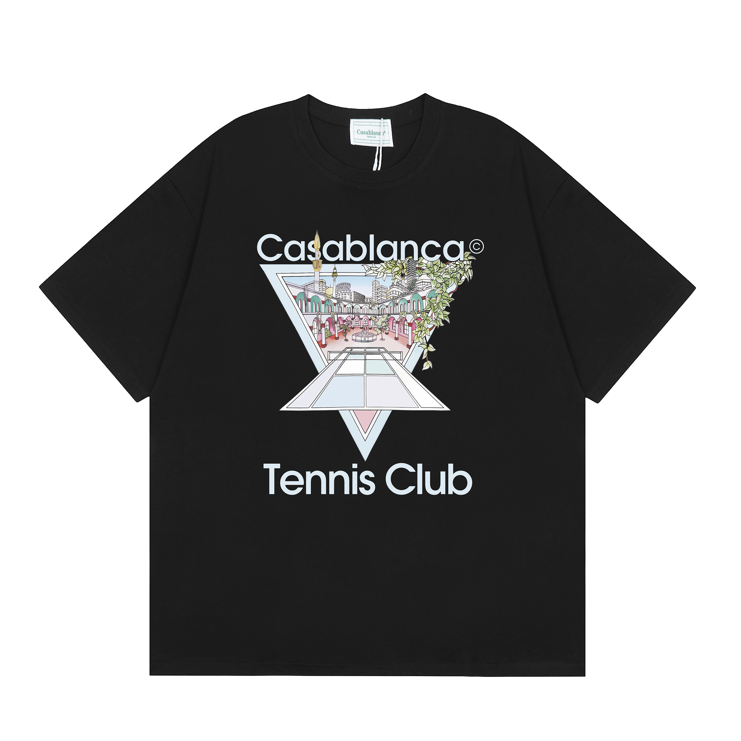 Casablanca Tennis Club T-shirt Black