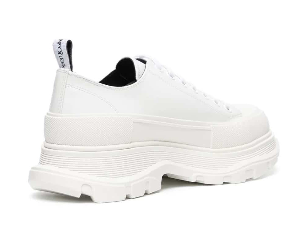 Alexander McQueen Tread Slick Lace Up Graffiti White - Imagen 3
