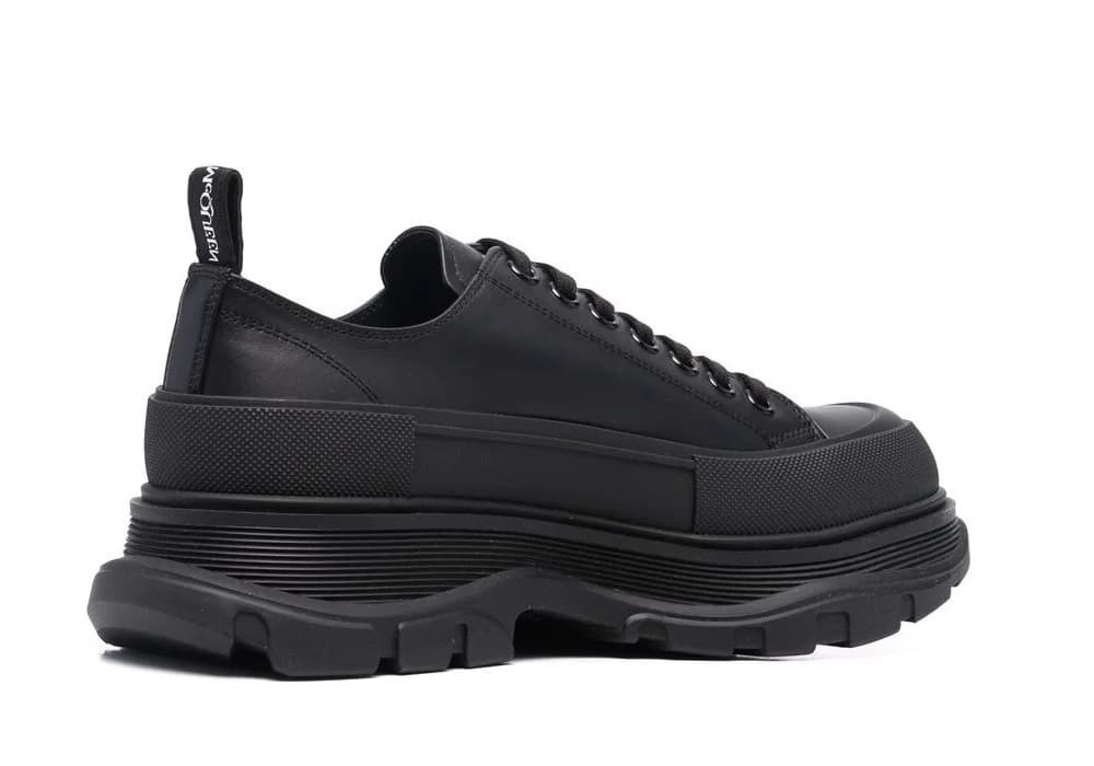 Alexander McQueen Tread Slick Lace Up Graffiti Black - Imagen 3
