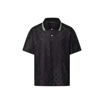 LV Embossed T-Shirt Black