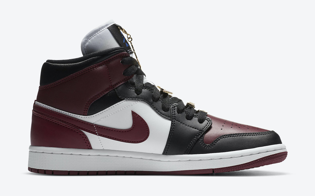 Nike Air Jordan 1 Mid SE Black Dark Beetroot - Imagen 3
