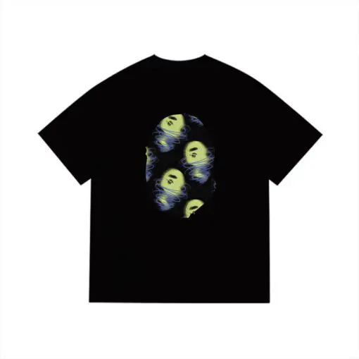 BAPE Ape Monogram T Shirt Black - Imagen 2
