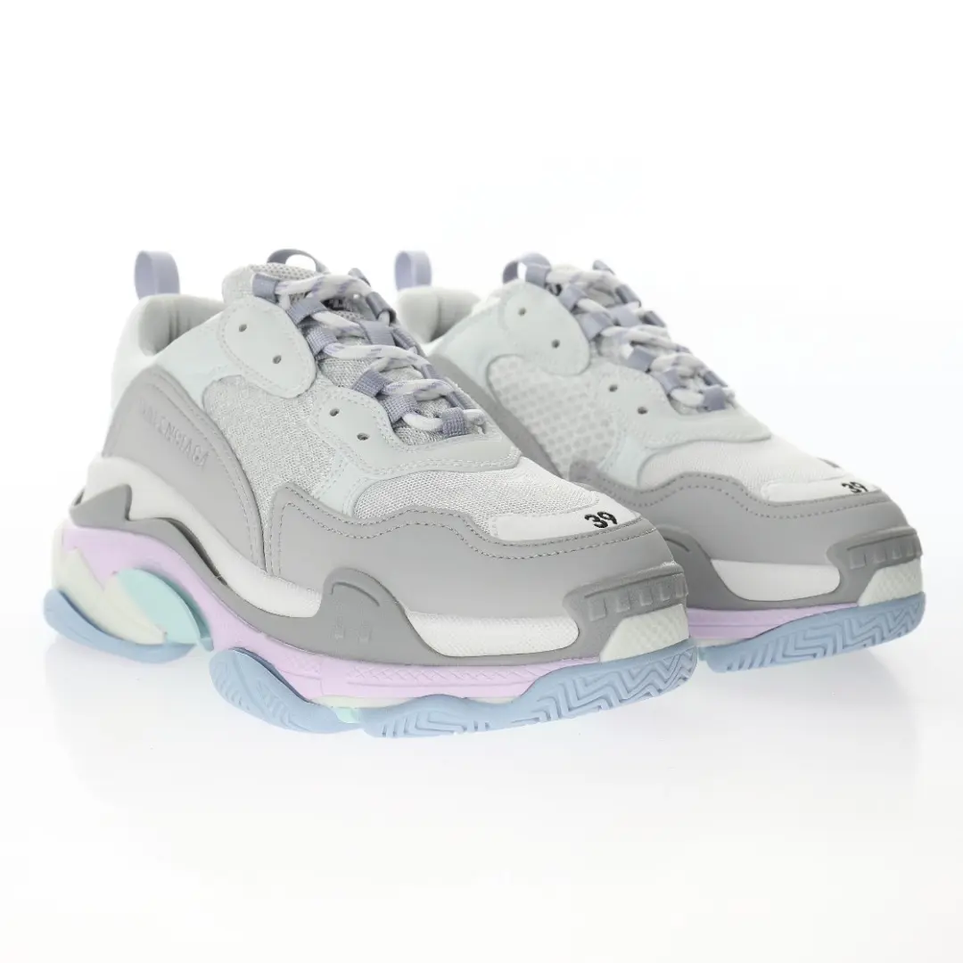 Balenciaga Triple S White fog light purple light blue - Imagen 3