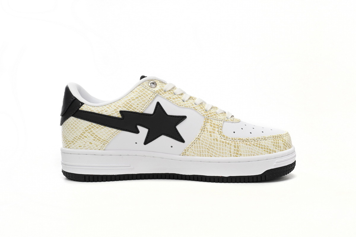 Bape STA Low White Snake Skin Pattern - Imagen 3