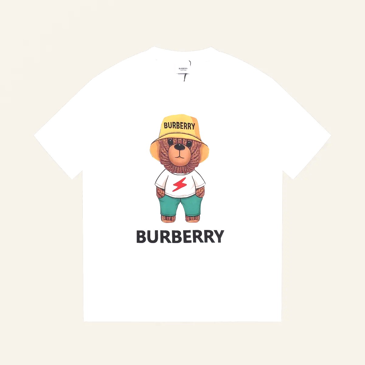 Burberry Thomas Bear Print Cotton T-shirt White