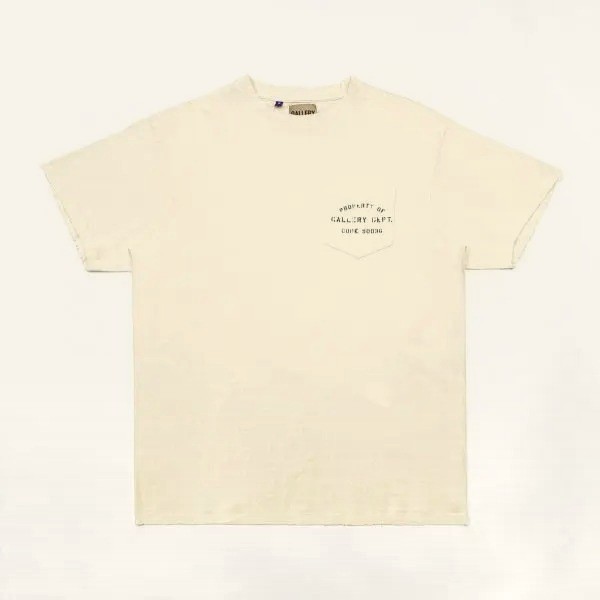 Gallery Dept. Property of Stencil T-shirt Antique White