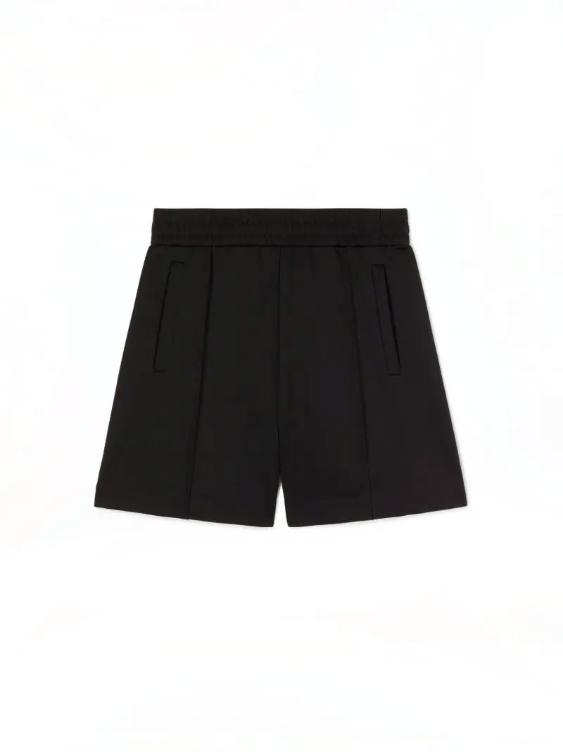 Palm Angels Curved Logo Track shorts black