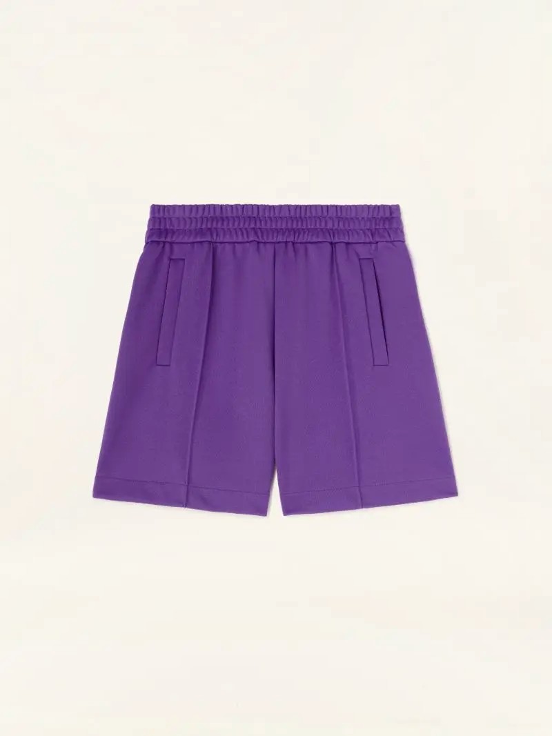 Palm Angels Curved Logo Track shorts Purple