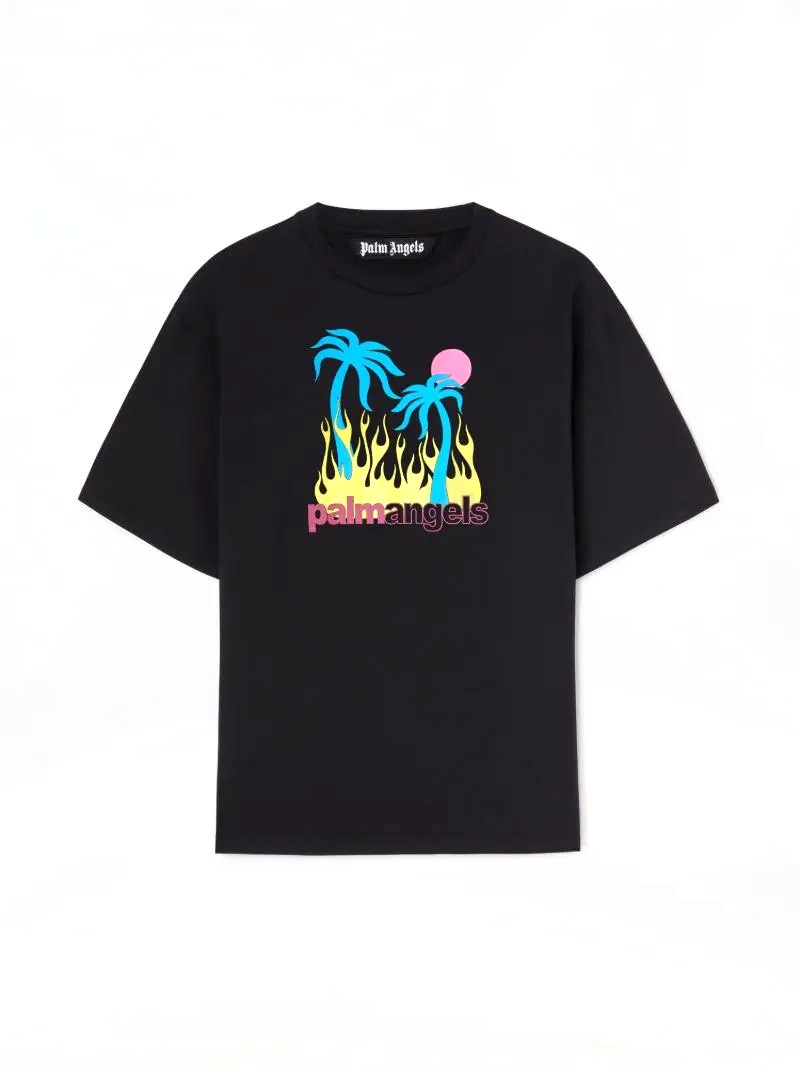 Palm Angels Burning Oasi T-shirt BLACK