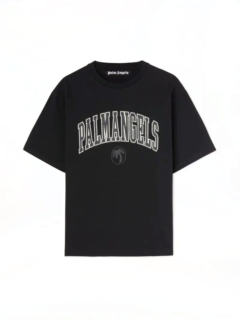Palm Angels College Logo T-shirt BLACK