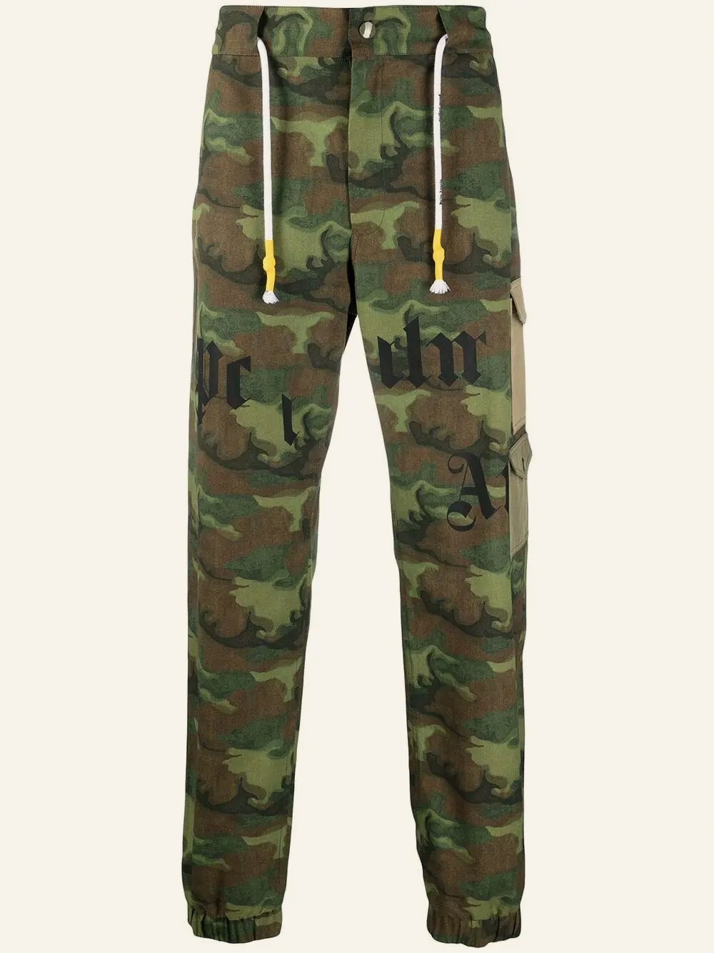 Palm Angels Camouflage-Print Cargo Trousers