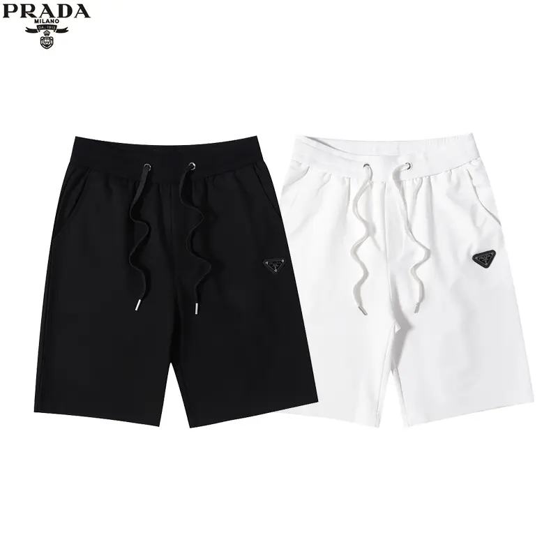Prada Re-Nylon Shorts White Black