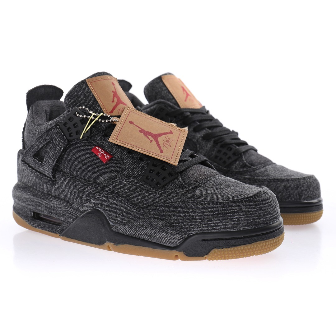 Levi’s x Nike Air Jordan 4 Retro”Black Denim” - Imagen 3