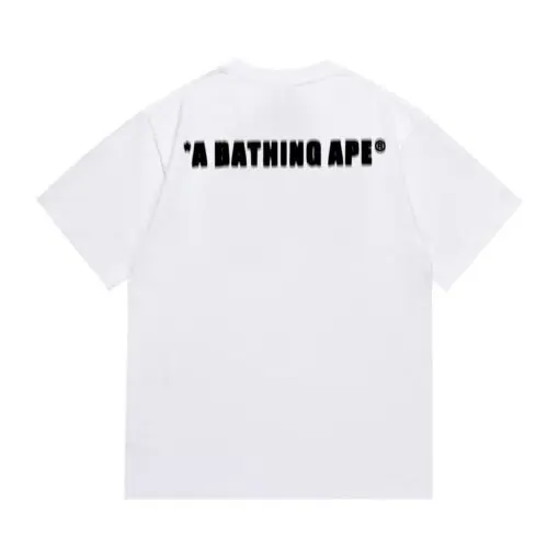 BAPE Pixel Ape Head Relaxed Fit T Shirt White - Imagen 2