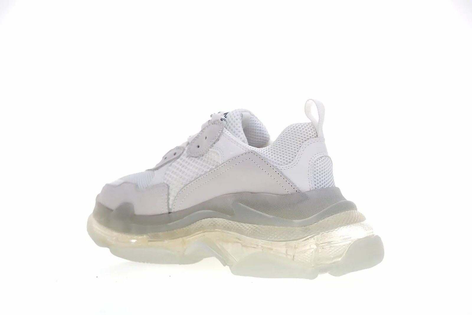 Balenciaga Triple S Clear Sole White – Iconic Oversized Luxury Chunky Sneakers - Imagen 2