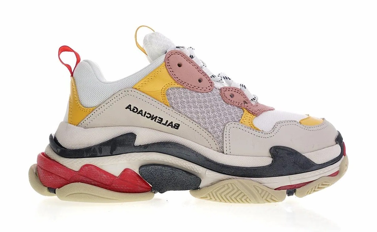 Balenciaga Triple S Cream Yellow Red
