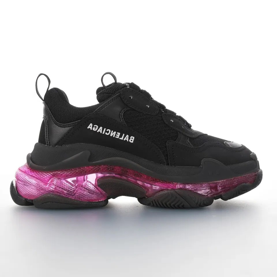 Balenciaga Triple S Black Pink – Iconic Triple S Clean Sole Sneakers