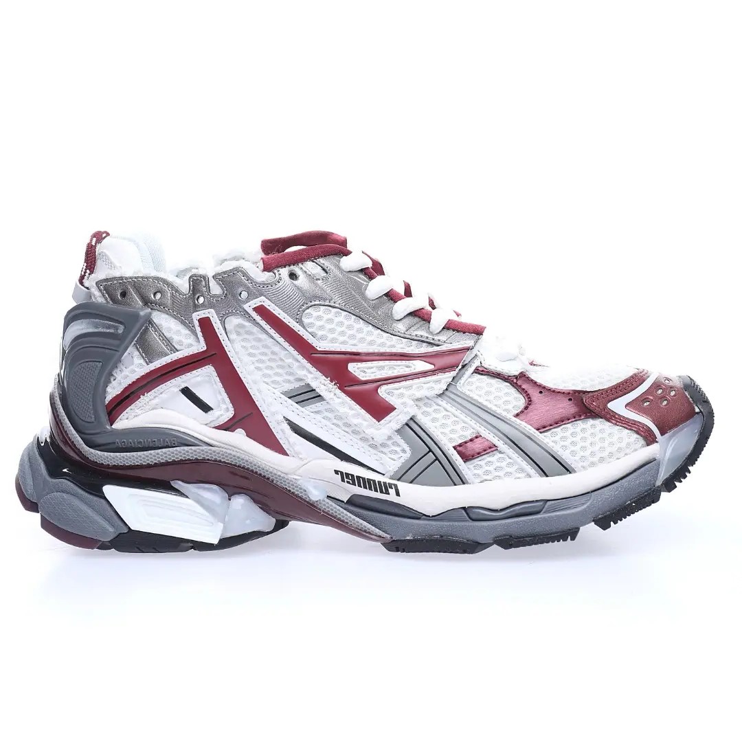 BALENCIAGA Runner Sneaker Grey – Iconic 90s Retro Technical Multi-Color Runners