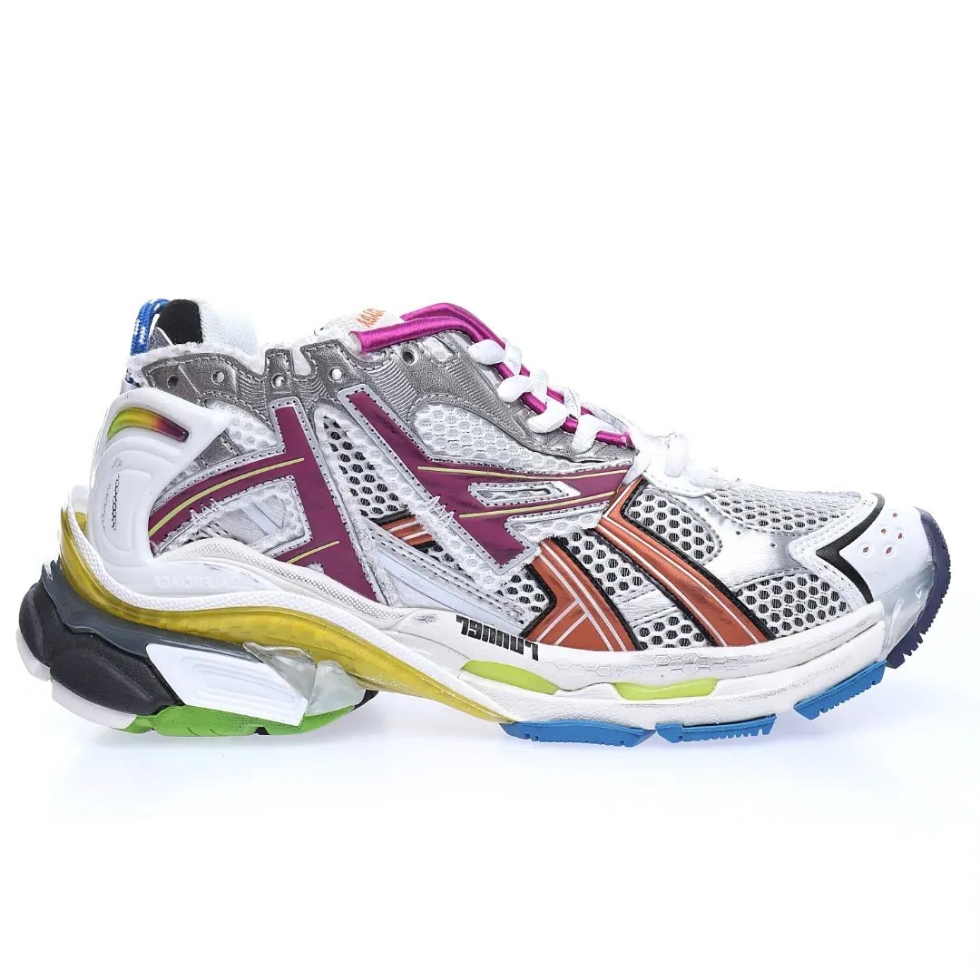 BALENCIAGA Runner Sneaker Multicolor – Iconic 90s Retro Technical Mesh Luxury Sneakers