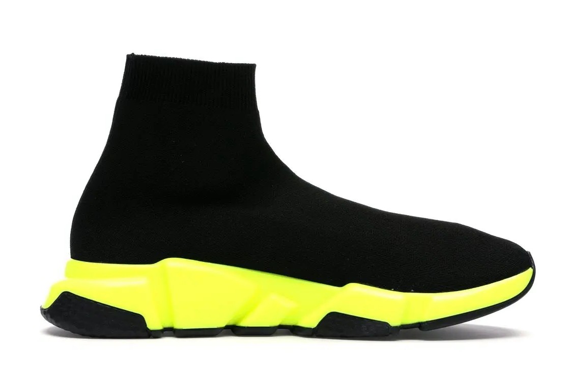 Balenciaga Speed Trainer Black Yellow - Imagen 2