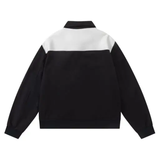 Amiri Embroidered Black Jacket With White Logo - Imagen 2