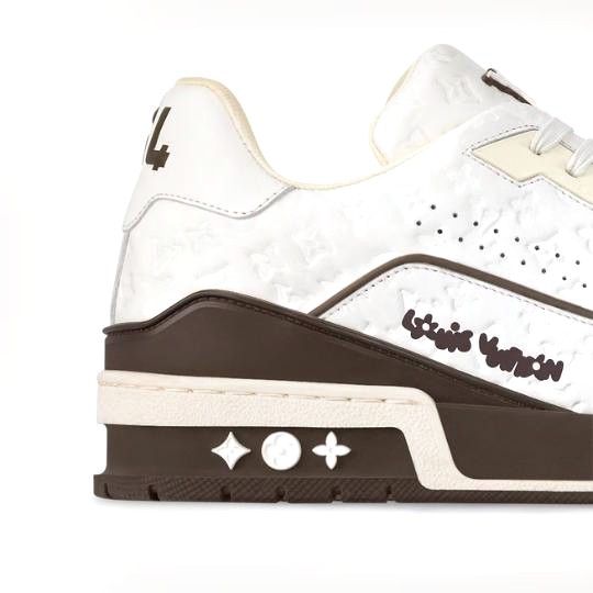 Louis Vuitton Trainer White Mocha - Imagen 3