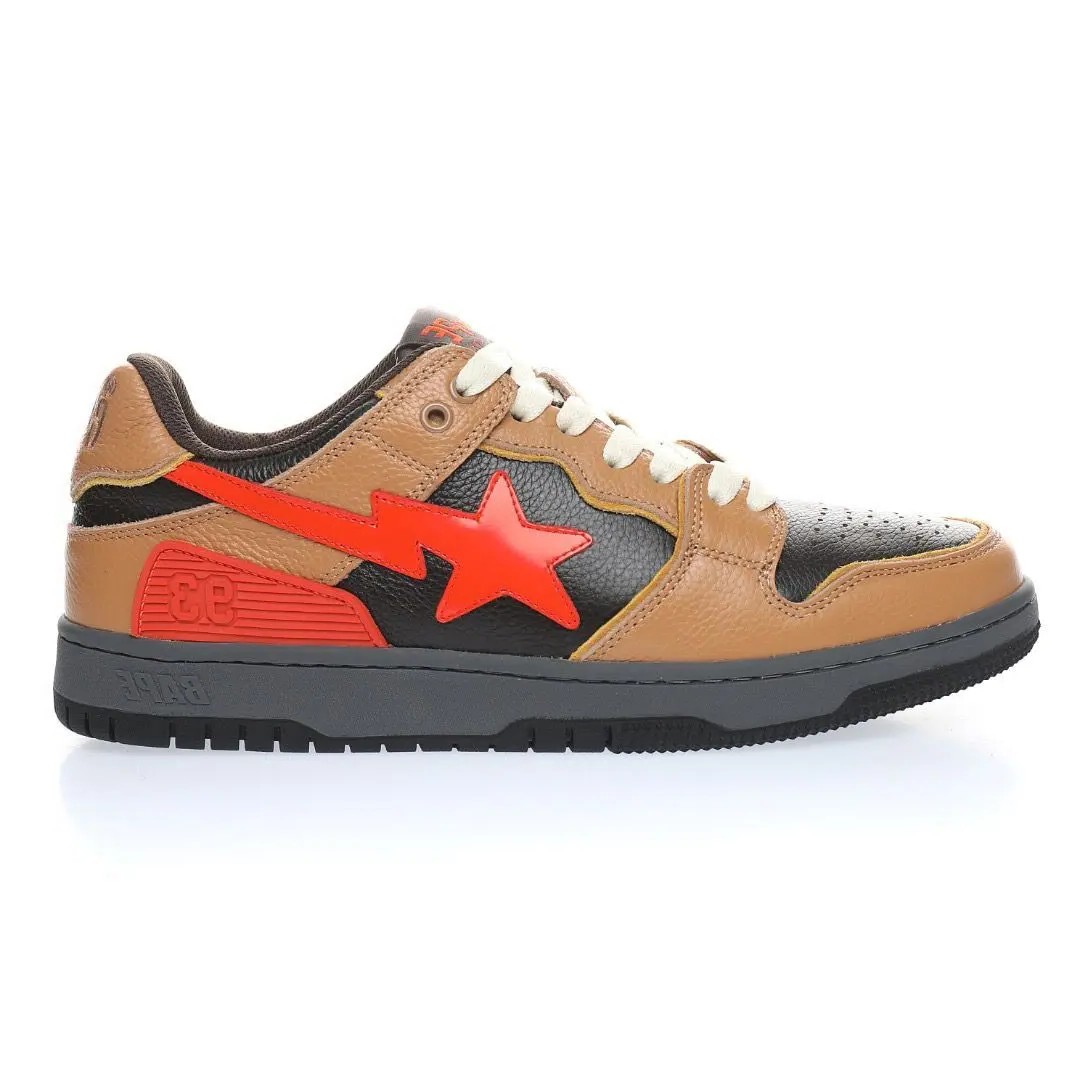 NIke Bape Sk8 Sta Red Brown