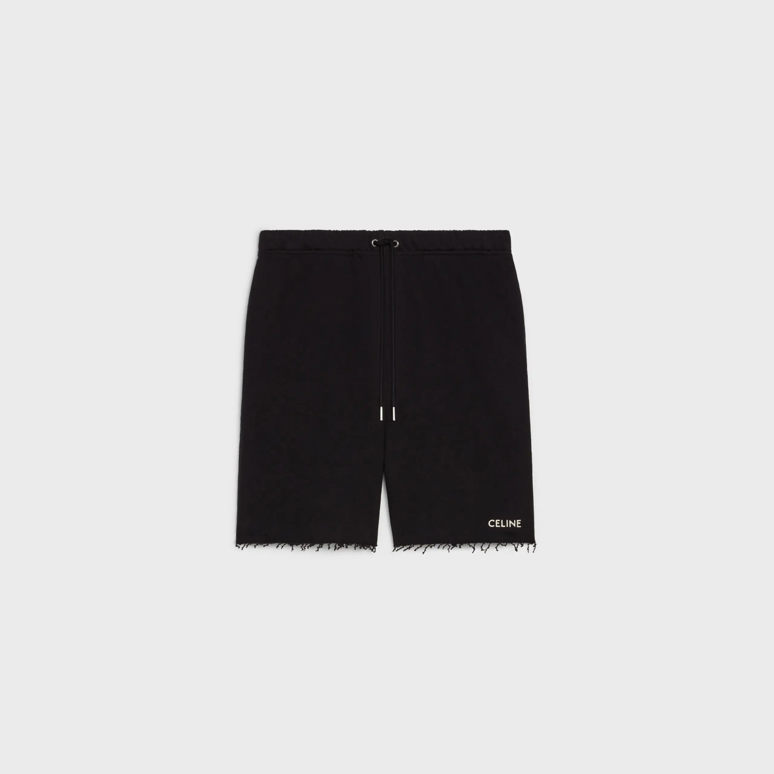Celine Shorts In Cotton Fleece Black