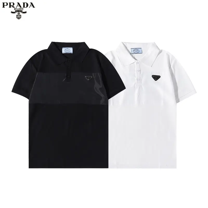 Prada Polo Shirt White Black