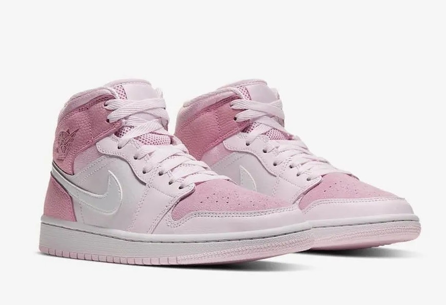 NIKE AIR JORDAN WMNS MID WHITE DIGITAL PINK - Imagen 3