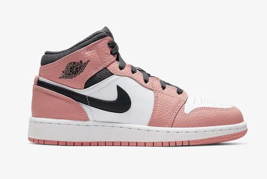 AIR JORDAN 1 MID GS PINK QUARTZ