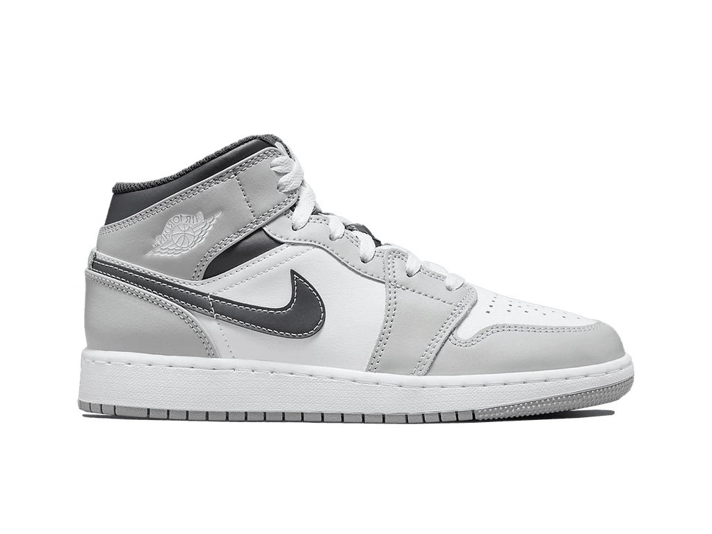 Nike Wmns Air Jordan 1 Mid GS”Light Smoke Grey “