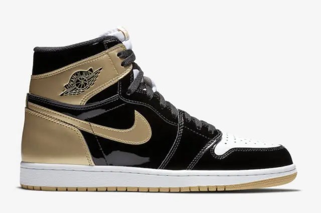 NIKE AIR JORDAN 1 BLACK X GOLD