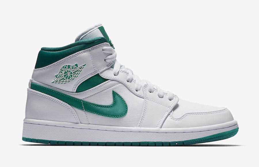 Nike Air Jordan 1 Mid White Mystic Green