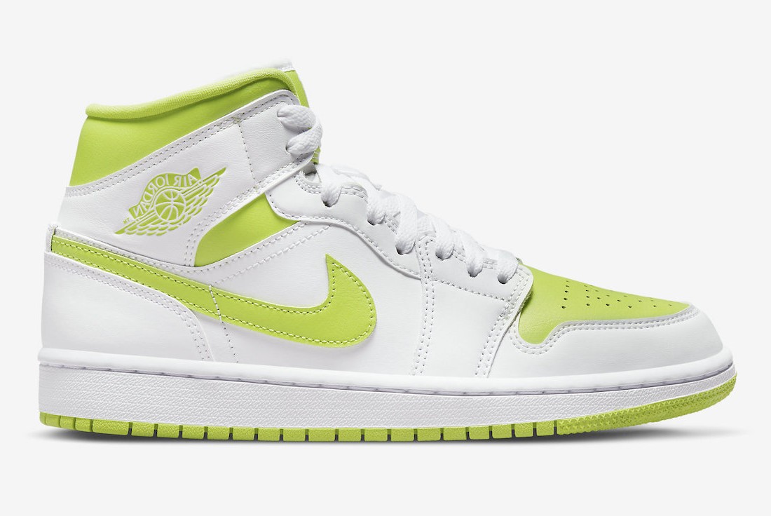 Nike Air Jordan 1 Mid White Lime