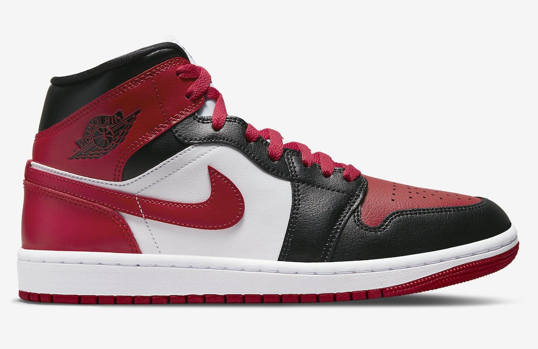 Nike Air Jordan 1 Mid Alternate Bred Toe