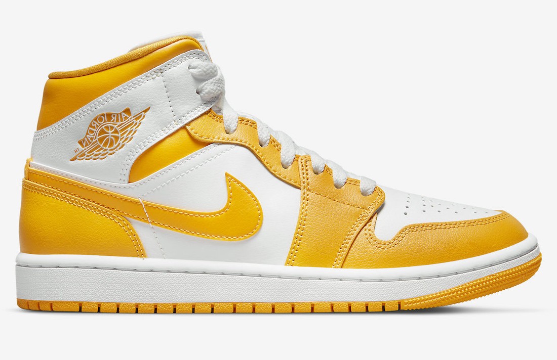 Nike Air Jordan 1 Mid White University Gold (W)