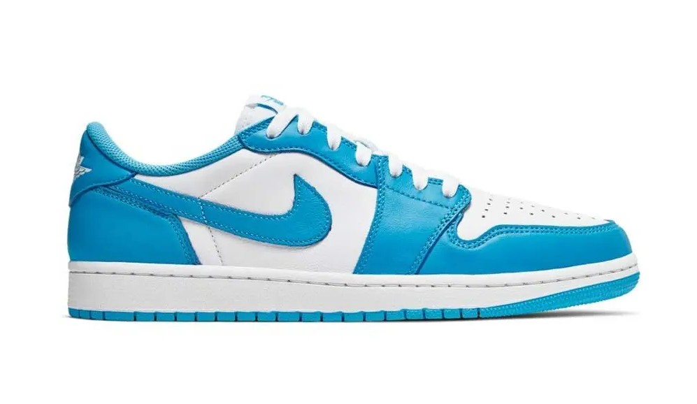 NIKE AIR JORDAN 1 LOW WHITE BLUE - Imagen 2