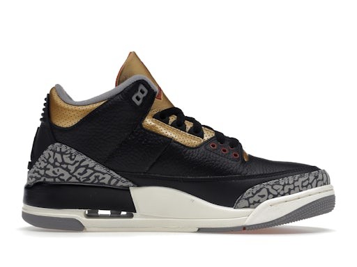 Jordan 3 Retro Black Cement Gold (Women’s) - Imagen 2