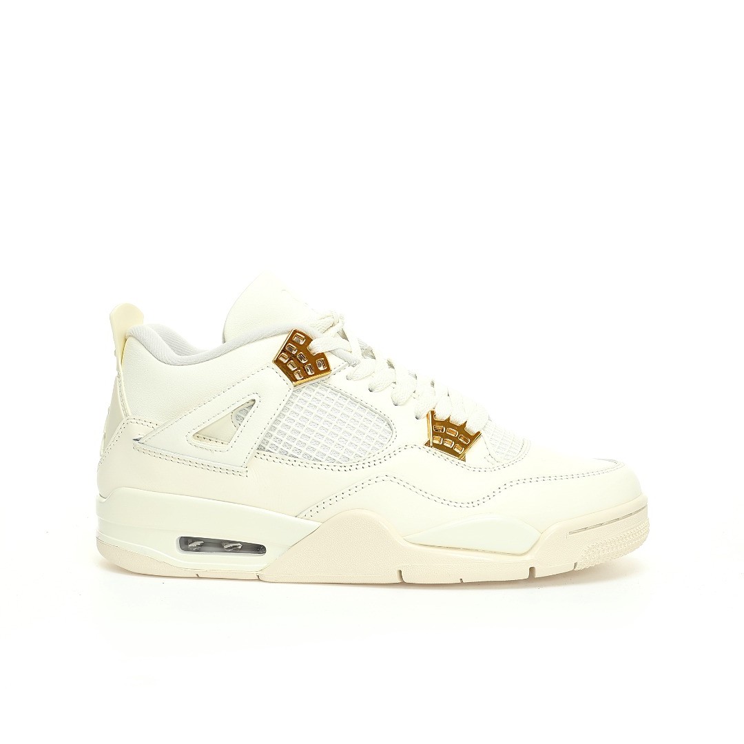 Nike Wmns Air Jordan 4 OG”Sail Metallic Gold”