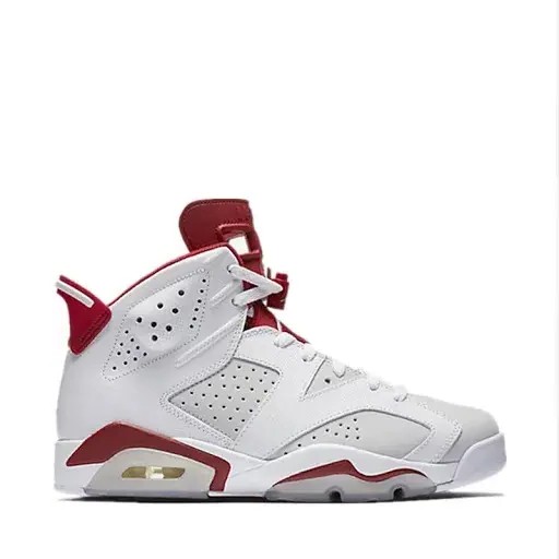 NIKE AIR JORDAN 6 WHITE (RED DETAILS)