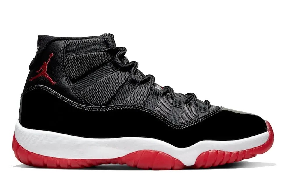 NIKE AIR JORDAN 11 BLACK AND RED