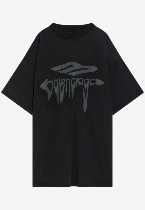 Balenciaga 3B Liquified Crewneck T-shirt
