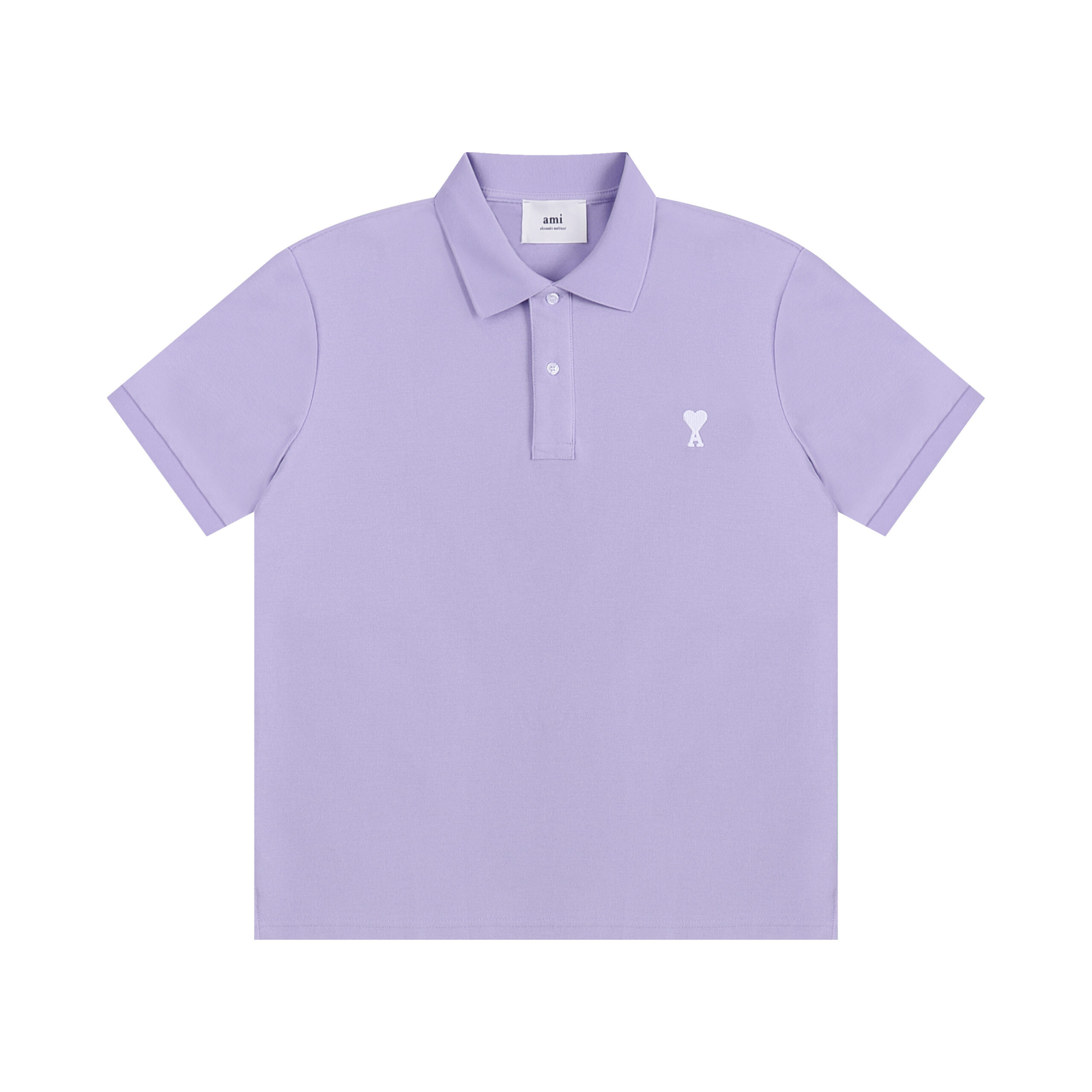 Ami Paris Polo T-Shirt Navy Blue
