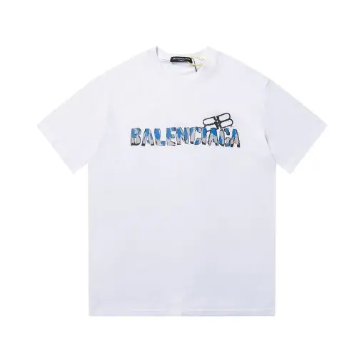 Balenciaga T-shirt White Black - Imagen 3