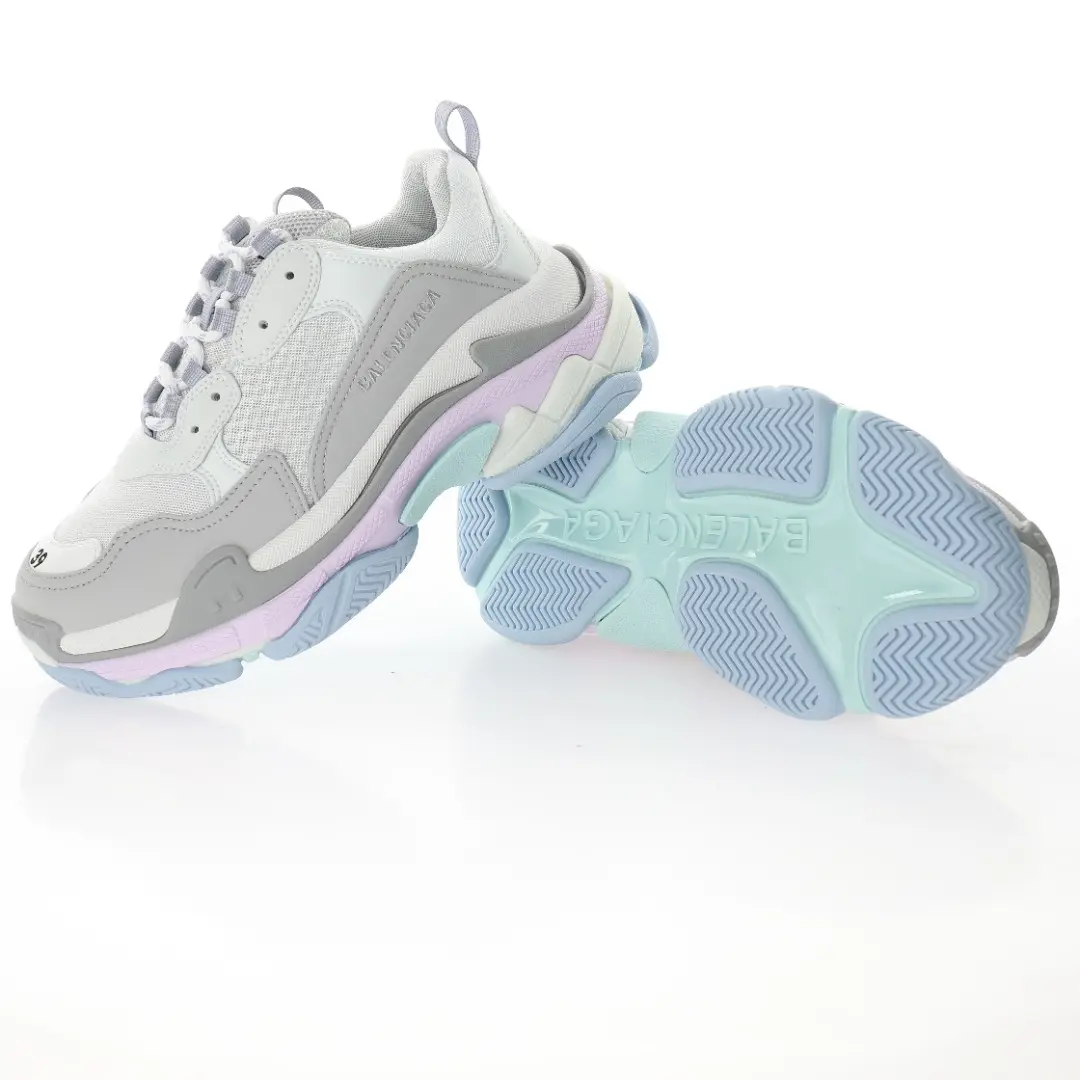 Balenciaga Triple S White fog light purple light blue - Imagen 2
