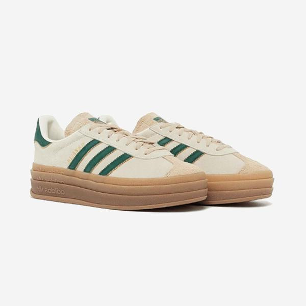 Adidas Gazzelle Bold - Beige Collegiate Green - Imagen 2