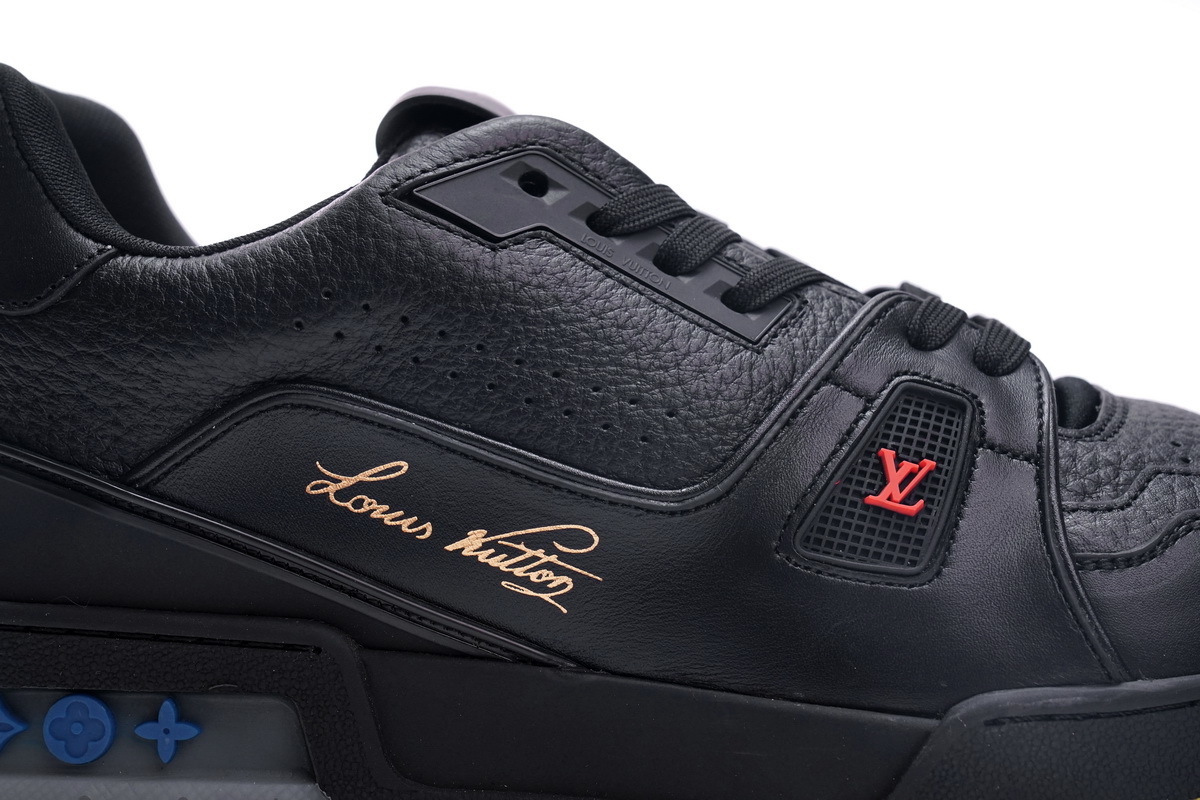 Louis Vuitton Trainer Black Litchi Pattern - Imagen 3